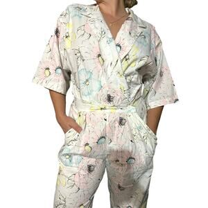 VINTAGE | Diane Von Furstenburg DVF Sport Floral Jumpsuit